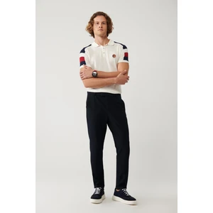 Avva Erkek Lacivert Beli Lastikli Bi-Stretch Chino Slim Fit Pantolon B003033