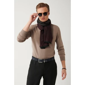 Avva Erkek Vizon Yarım Balıkçı Yaka Yün Karışımlı Triko Regular Fit Kazak B005015