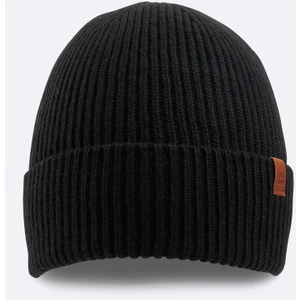 Avva Erkek Siyah Yün Karışımlı  Logolu Fitilli Bere B009200