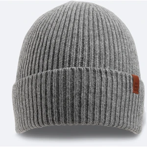 Avva Erkek Gri Yün Karışımlı Logolu Fitilli Bere B009200