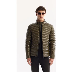 Avva Erkek Haki Kaz Tüyü Su İtici Rüzgar Geçirmez Kumaş Dik Yaka Şişme Comfort Fit Mont B006015