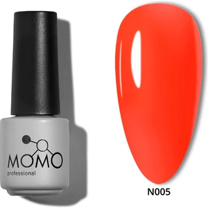 Momo Professional Kalıcı Oje N005 Neon Nar Çiçeği 4 ml Fosforlu Renk ve Yüksek Kalıcılık