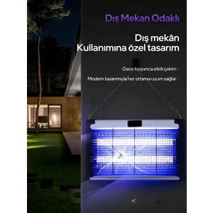 4+4W Çift Uva Ekolojik Işık Enerji Tasarruflu Sinek Tuzağı Elektrikli Sivrisinek Kovucu