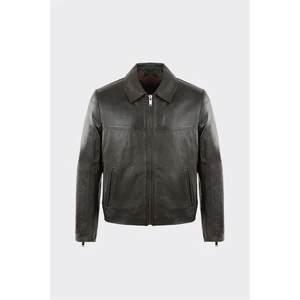 Kahve Deri Erkek Ceket