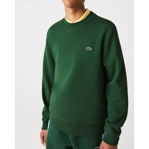 Erkek Yeşil Bisiklet Yaka Klasik Fit Sweatshirt