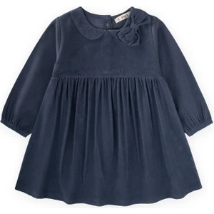Kadife Elbise 1-8 Yaş Lacivert