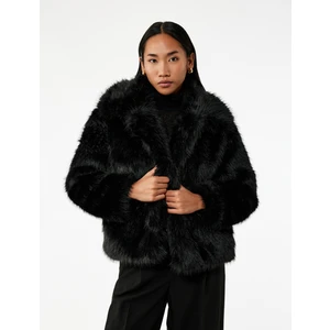 Suni Kürk Mont Uzun Kollu Crop