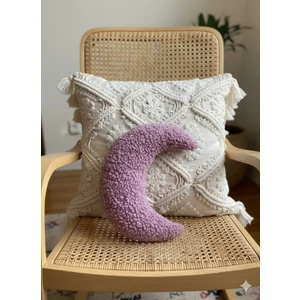 Teddy Moon Yastık Pembe