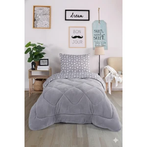 Diamond Lüx Wellsoft Tek Kişilik Çift Taraflı Yorgan + Yastık Kılıfı, Uyku Seti, Çeyiz Seti