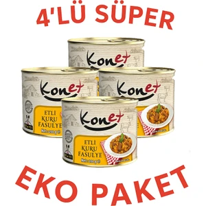 Etli Kuru Fasulye 4X200 gr Eko Paket