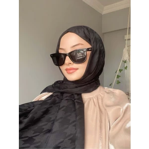 Mira İpek Kazayağı Desen Ipeksi Jakar Şal