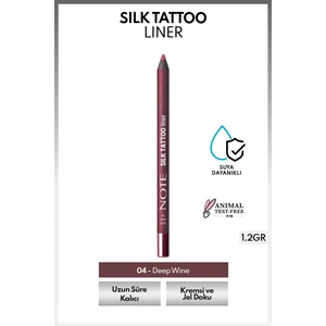 Note Cosmetics Silk Tattoo Liner Suya Dayanıklı Ipeksi Jel Göz Kalemi - 04 Deep Wine - Bordo (Mat)