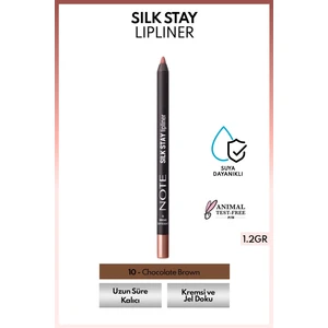 Note Cosmetics Silk Stay Lipliner Suya Dayanıklı Ipeksi Dudak Kalemi - 10 Chocolate Brown - Kahverengi