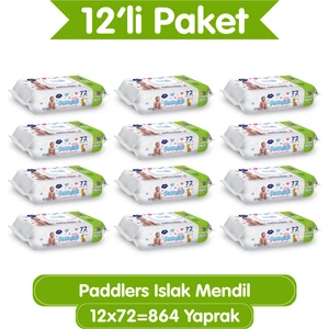 Islak Mendil 72 x 12 li Koli(864 Yaprak)