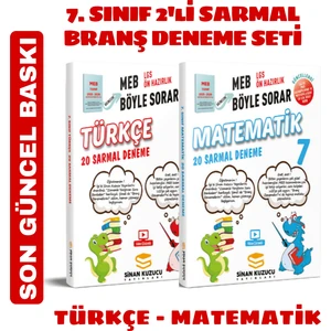 Sinan Kuzucu Yayınları 7. Sınıf Türkçe - Matematik Branş Deneme Seti SON GÜNCEL BASKI