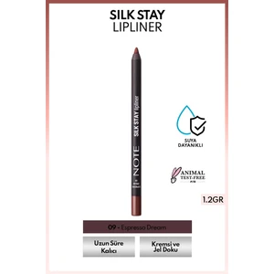 Note Cosmetics Silk Stay Lipliner Suya Dayanıklı Ipeksi Dudak Kalemi - 09 Espresso Dream - Kahverengi