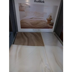 Opal Waves Ranforce Çift Kişilik Nevresim Takımı Krem