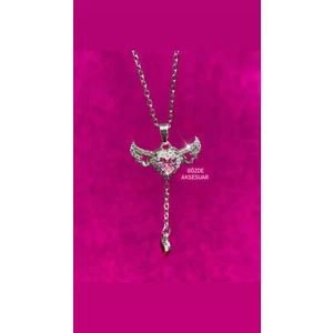 Sevgi Meleği Kolyesi Çelik