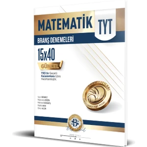 Bilgi Sarmal Yayınları TYT Matematik 15 x 40 Branş Denemeleri 2026