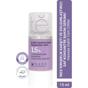 Etat Pur Hyaluronik Asit Serum 15 ml Yüz Bakımı için Kırışıklık Karşıtı ve Sıkılaştırıcı Etki