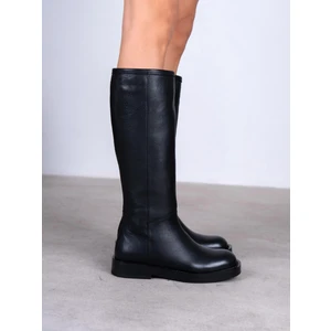 Ece'nin Butiği Dwen Siyah Hakiki Deri Kadın Çizme