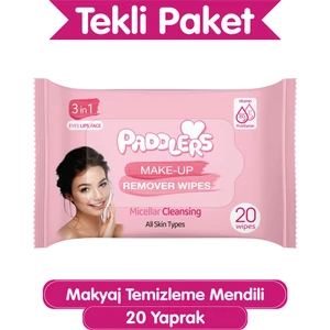 3'ü 1 Arada 20'li Makyaj Temizleme Mendili