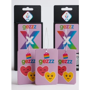 Gezzz Store Gezzz x Çiçek Esintileri 3’lü Araba Kokusu Seti (Sevimli Kalp Desenli)