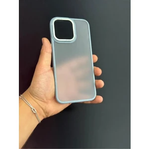 İphone 15 Pro Max Uyumlu Açık Mavi Space Collection Mat Kılıf