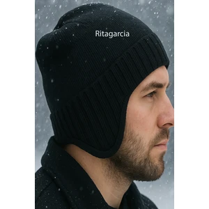 Unisex Polar Astarlı Kulaklı Bere - Rüzgar Geçirmeyen Termal Kış Beresi