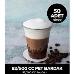 92/500 cc Pet Bardak - 50 Adet
