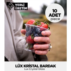 Lüx Kristal Bardak 10 Adet