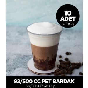 92/500 cc Pet Bardak - 10 Adet