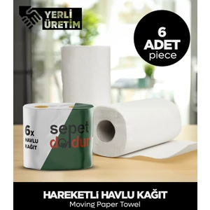 Hareketli Havlu Kağıt - 6 Adet