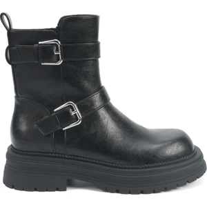 INCI TABBY 5PR Siyah Kadın Biker Bot