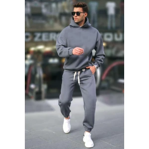 Füme Kapşonlu Basic Eşofman Takımı 5925