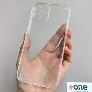 İphone 12 Uyumlu Şeffaf Silikon TPU Kamera Korumalı Kılıf