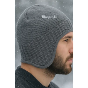 Unisex Polar Astarlı Kulaklı Bere - Rüzgar Geçirmeyen Termal Kış Beresi