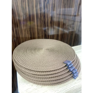 6 Adet Hasir Jüt Supla /amerikan Servis Runner Supla Çeyiz Takımı Örgü Tabak Altı