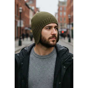 Unisex Polar Astarlı Kulaklı Bere - Rüzgar Geçirmeyen Termal Kış Beresi