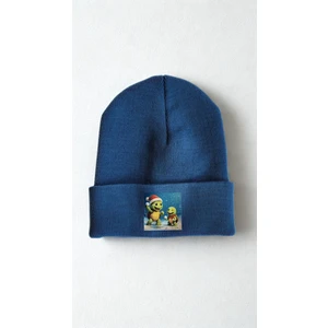 Middles & Niddles Collection Kışlık Yün Çift Kat Çocuk Bere – Lacivert (Unisex)