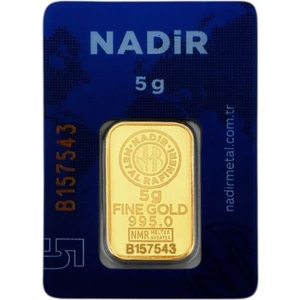 Tuğrul Kuyumculuk 5 Gram Külçe Gram Altın 24 Ayar