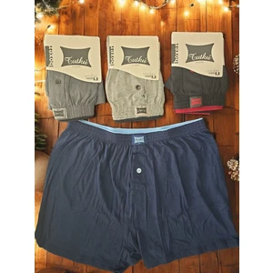 Erkek Düğmeli Pamuklu Boxer