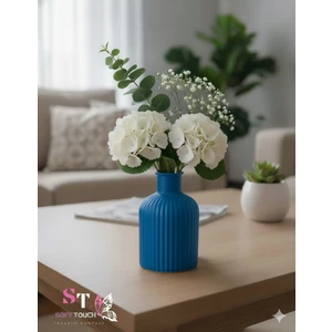 Soft Dekoratif Çizgiili Vazo