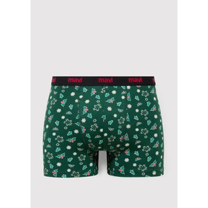 Yılbaşı Temalı Yeşil Baskılı Boxer 0911251-71871