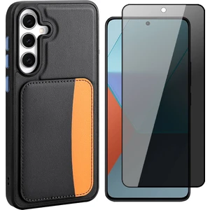 Samsung Galaxy S25 Fe Kılıf Kartlıklı Zore X-Kart Silikon Kapak + Hayalet Cam Ekran Koruyucu