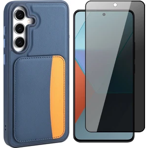 Samsung Galaxy S25 Fe Kılıf Kartlıklı Zore X-Kart Silikon Kapak + Hayalet Cam Ekran Koruyucu