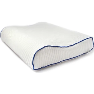 Şerit Mavi Boyun Destekli  Visco Yastık