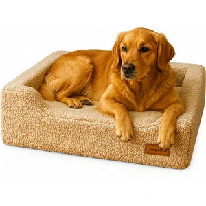 Enzo, Ortopedik Süngerli, Çıkarılabilir Kılıflı, Su Geçirmez Alezli, Tasarım Kedi ve Köpek Yatağı