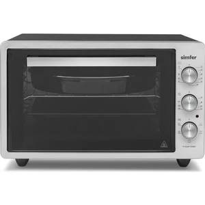 42 Lt İnox Gri Midi Fırın – Turbo Fan, Yoğurt ve Buz Çözme Fonksiyonları, Ayarlanabilir Isı ve Zamanlayıcı