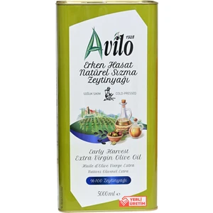 Erken Hasat Filtresiz Soğuk Sıkım  Sızma Zeytinyağı 5 Lt
